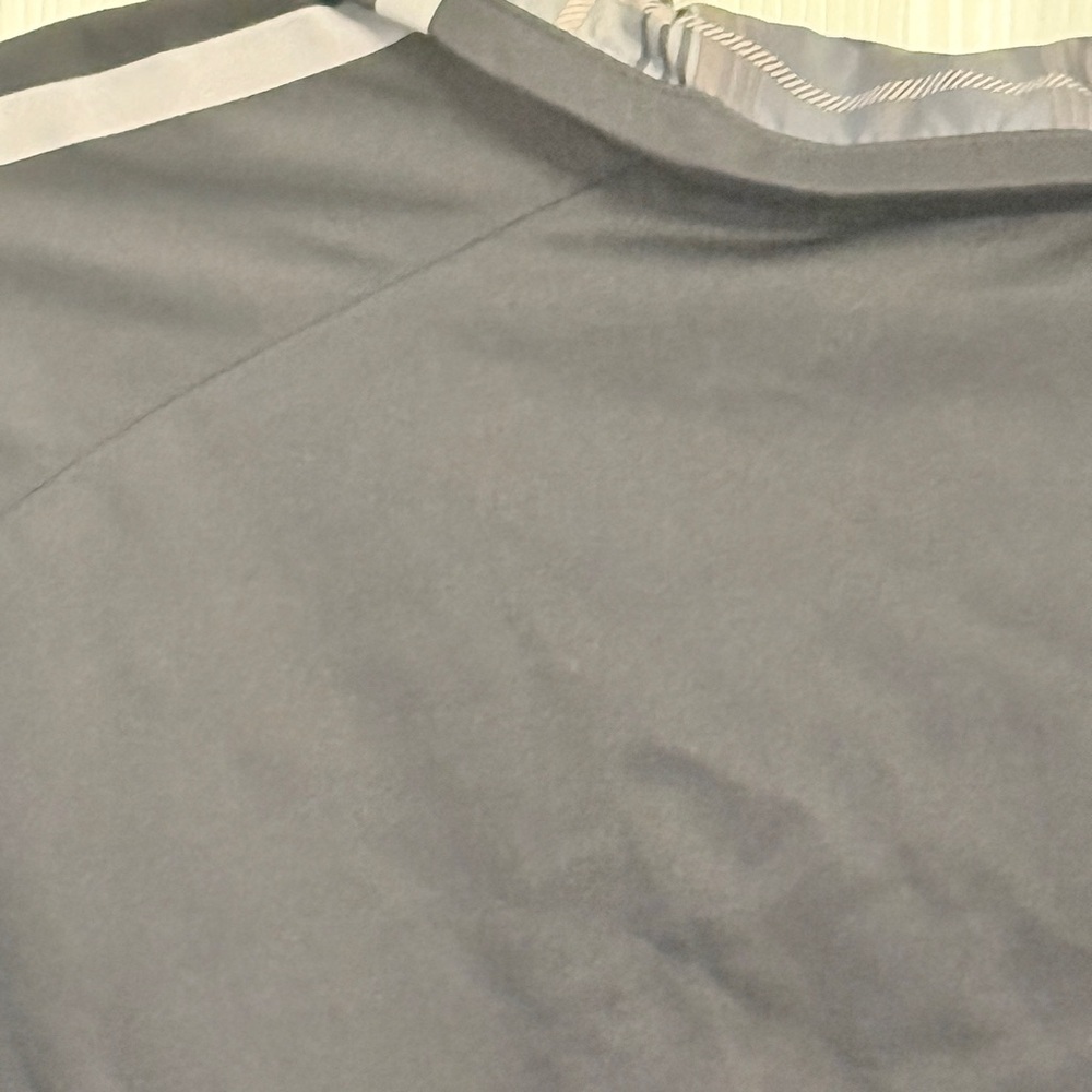 Nike Men's Black and Dark Gray Windbreaker with Plaid Collar EUC CH - Picture 6 of 6